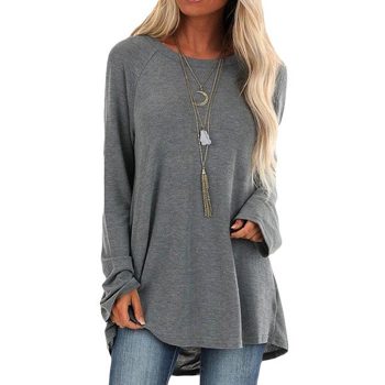 Pullover T Shirts Blouse Tops For Women Baggy Long Sleeve Autumn Winter